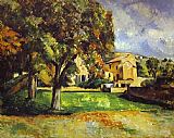 Trees in Park by Paul Cezanne